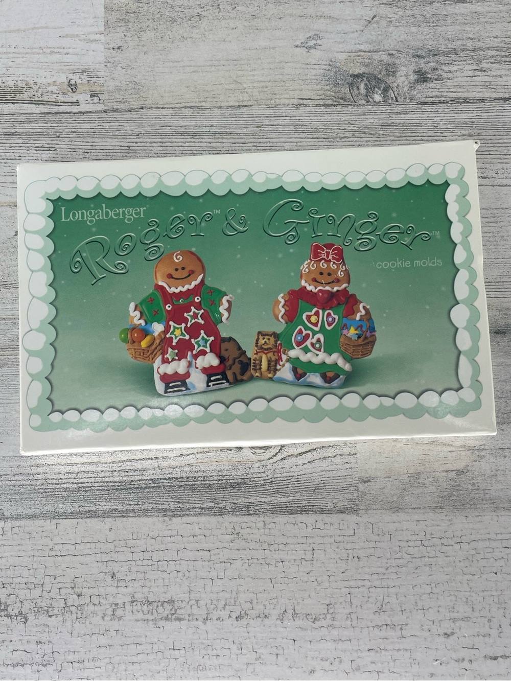 VINTAGE Longaberger "Roger & Ginger" Cookie Molds Set Of 2 Longaberger 2000 NEW